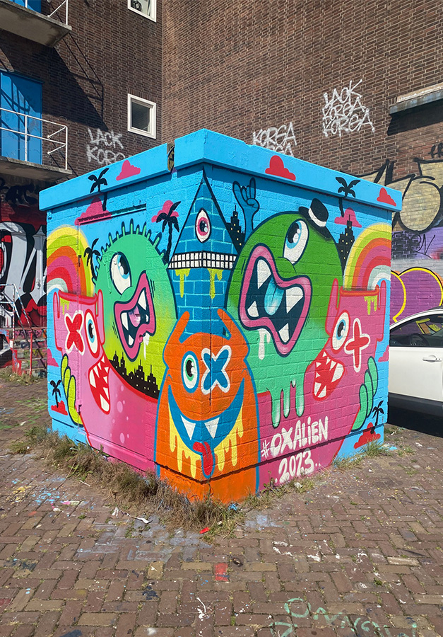 ox alien, ndsm, graffiti, amsterdam